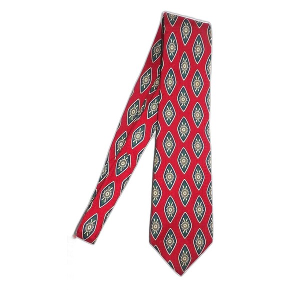 Roundtree & Yorke All Silk Hand Sewn in the USA Necktie Printed in Italy - Picture 1 of 3